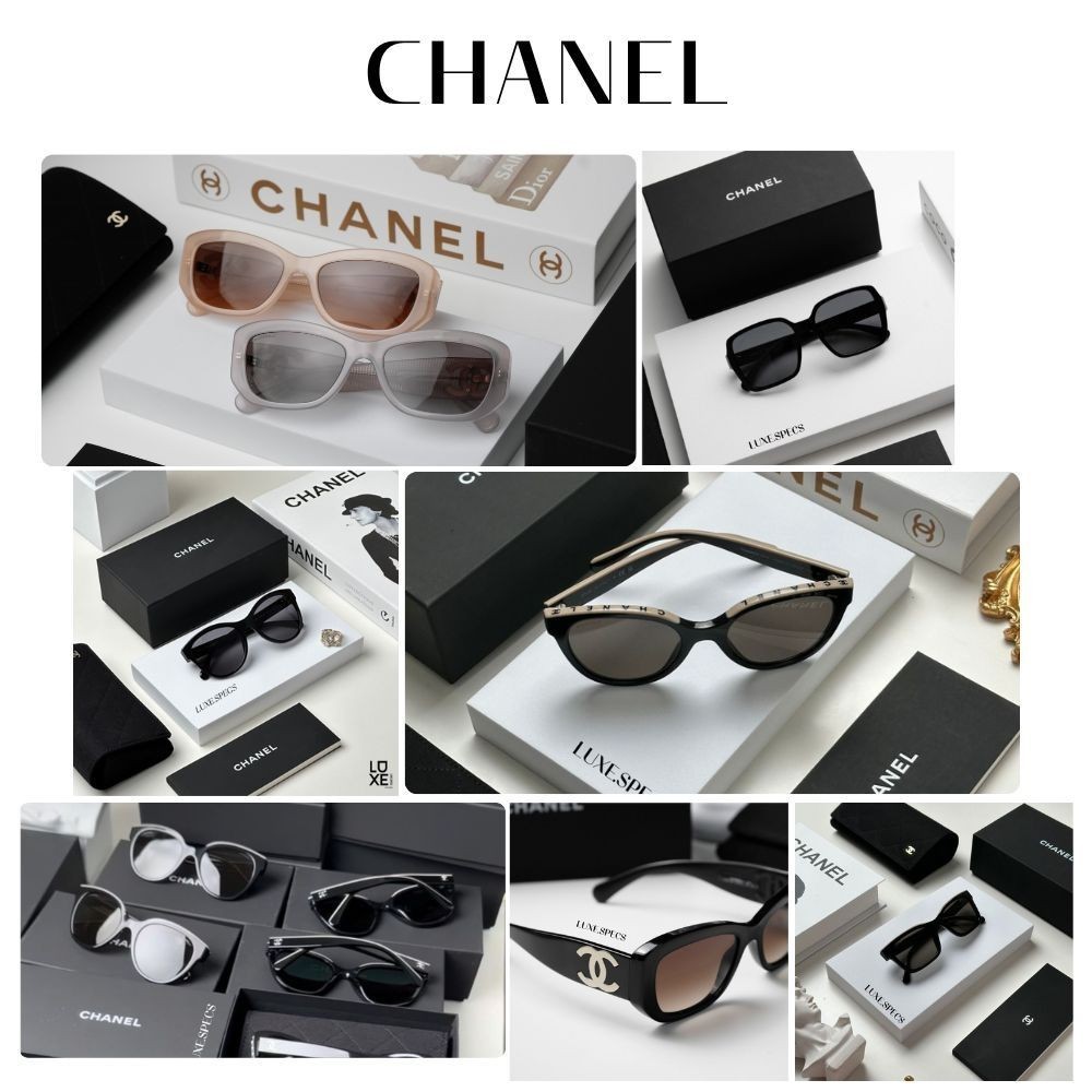 ♞,♘แว่นกันแดด Chanel ของแท้ 100% มีประกัน อุปกรณ์ครบ