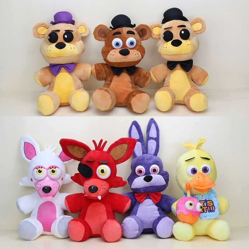 ตุ๊กตาหมี Five Nights At Freddy's FNAF Freddy Fazbear Bonnie Chica Foxy 18-25 ซม. ของ