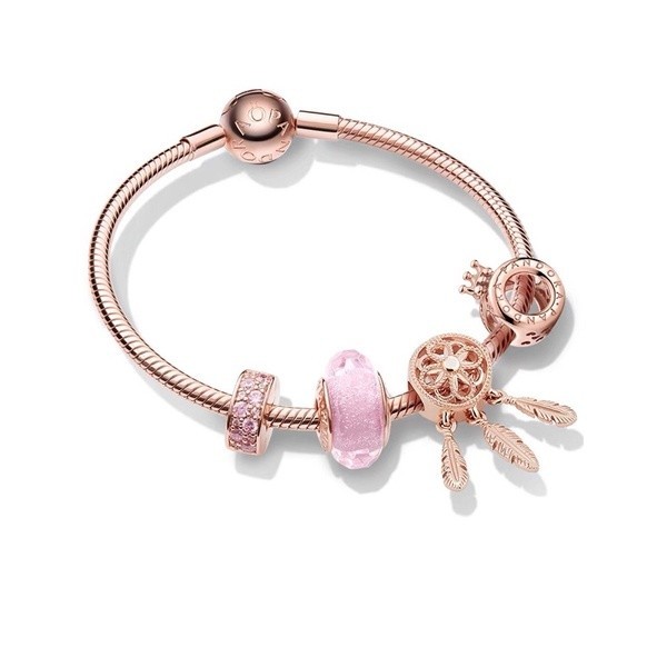 



 ♞[ส่งจากกรุงเทพ]Pandora สร้อยข้อมือ กำไล ลูกปัดอัญมณี สร้อยข้อมือคู่ Soft Pink Dreamland Bracelet ของแท้ 100%潘朵拉手镯