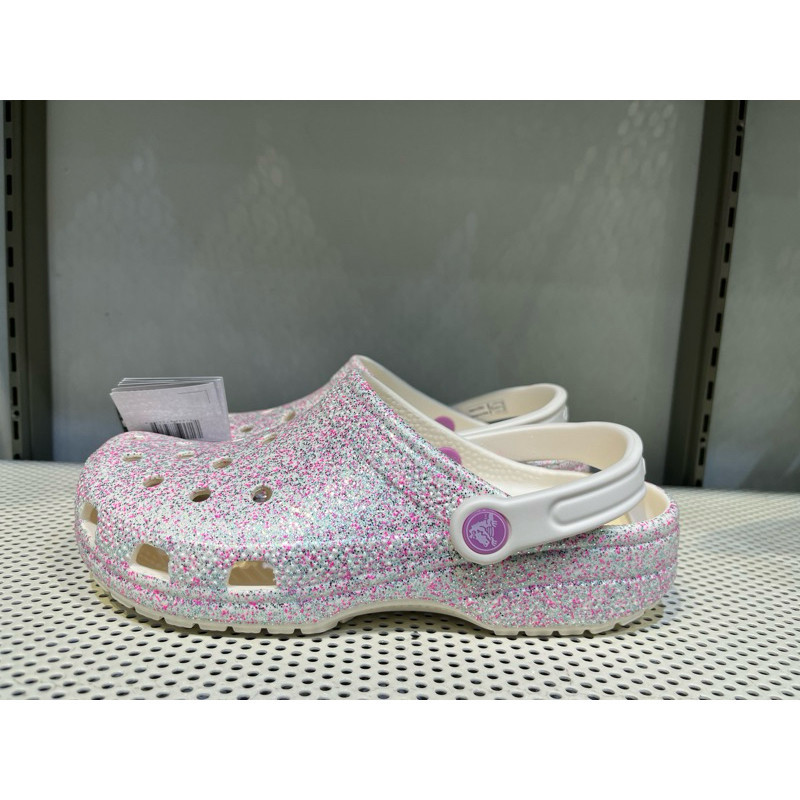 Crocs CLASSIC GLITTER ORIGINAL (ฟรีจิบบิทซ์ + กระเป๋า crocs)