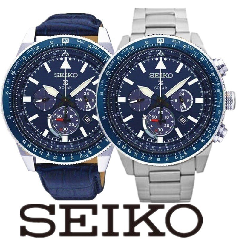 Seiko-prospex Series SNA411P1 นาฬิกาข้อมือควอตซ์อัตโนมัติ พลังงานแสงอาทิตย์ กันน้ํา หน้าปัดสีฟ้า 6