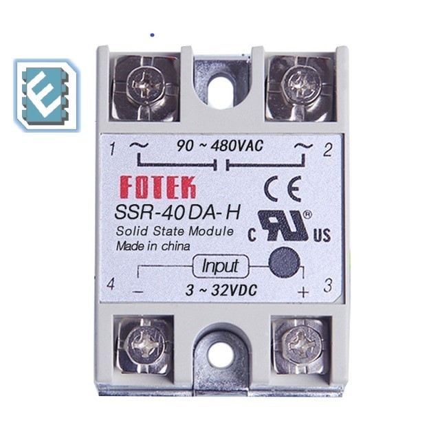 Solid State Relay โมดูล SSR 40DA 24V-380V AC SSR-40DA DC-AC Switching high power ORIGINAL