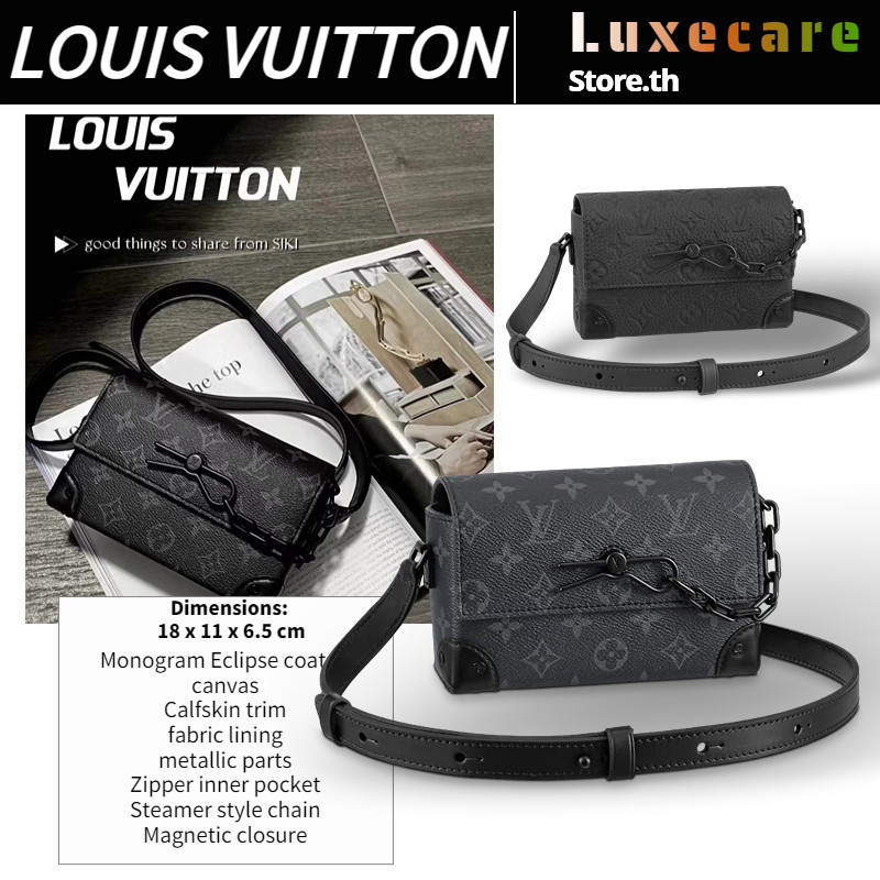 ♞,♘,♙ถูกที่สุด ของแท้ 100%/หลุยส์วิตตองLouis Vuitton STEAMER Men/Shoulder Bag ผู้ชาย/กระเป๋าสะพายไห