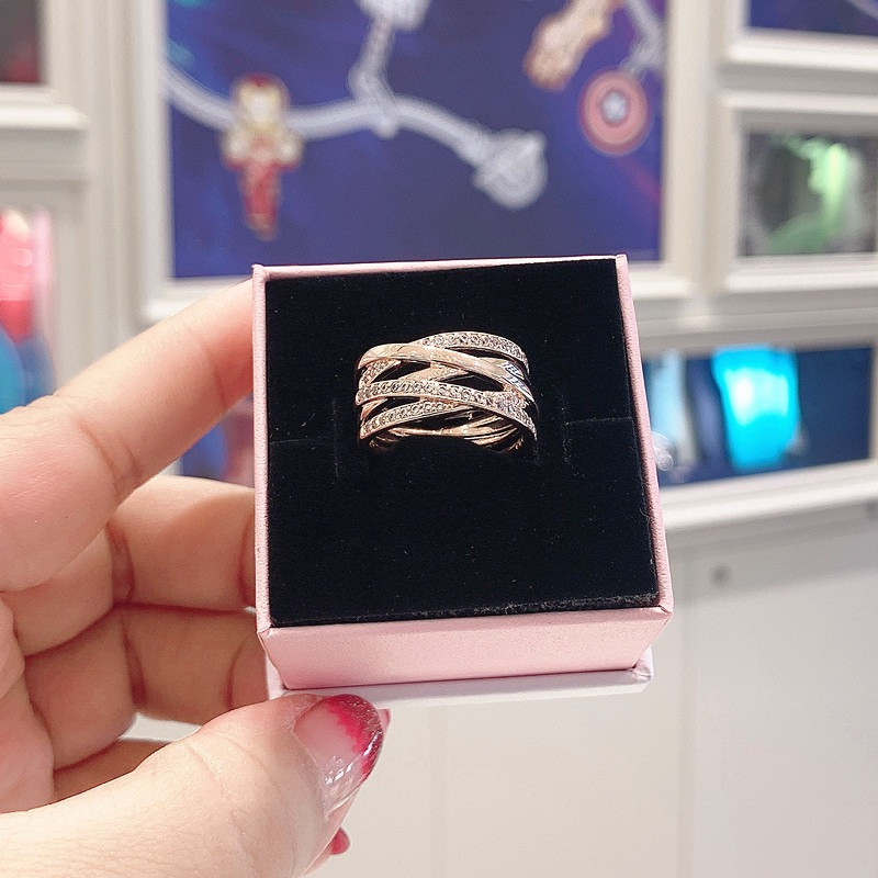 ♞,♘,♙สินค้าพร้อมส่งในไทยPandora แท้ แหวน pandora pandora ring S925 Silver แหวนผู้หญิง แหวนแฟชั่น ขอ