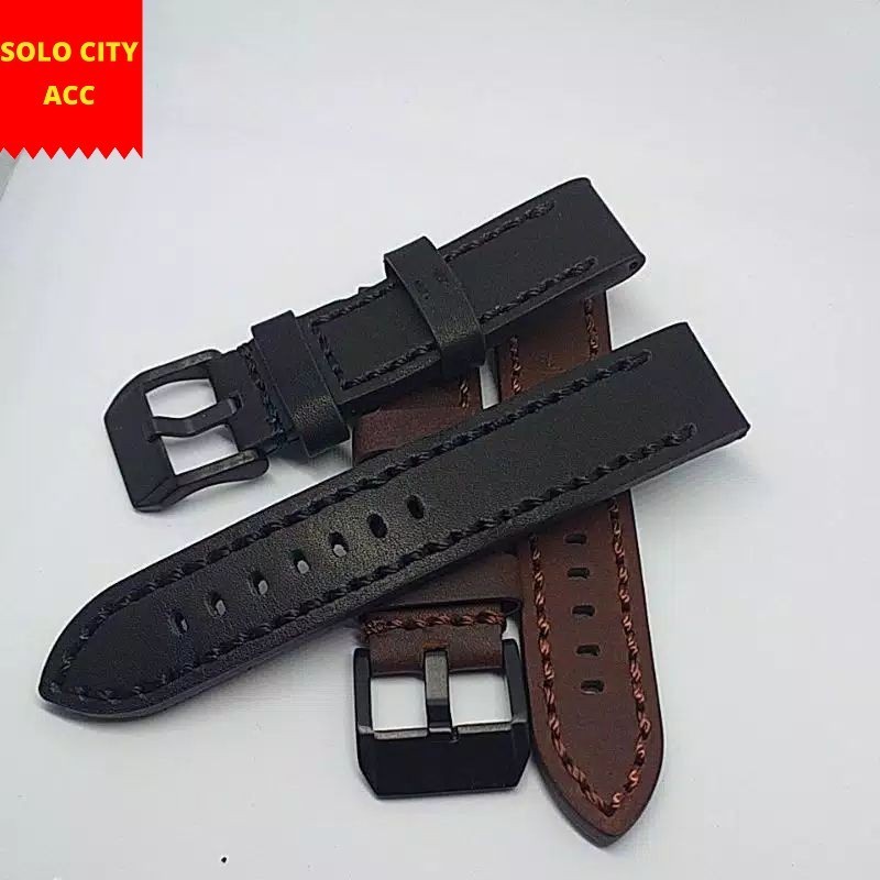 Hitam Nautica Leather Watch STRAP ขนาด 22MM 22MM Black & Brown FREE PEN