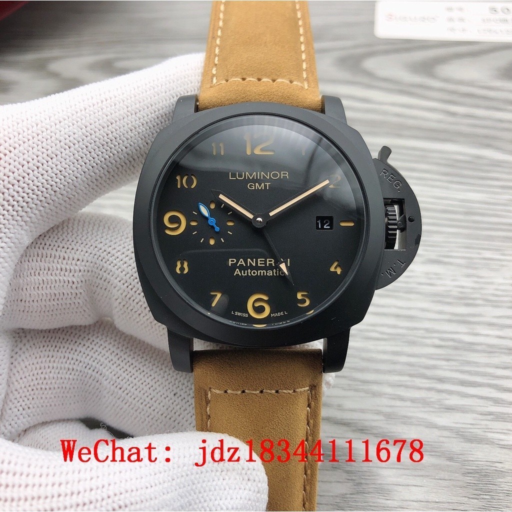 Panerai LUMINOR series GMT นาฬิกาข้อมืออัตโนมัติ สําหรับผู้ชาย