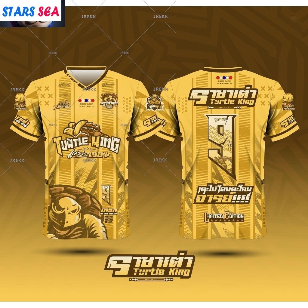 At Sports Turtle KING พิมพ์เสื้อเสื้อกีฬาออกกําลังกายที่เหมาะสม