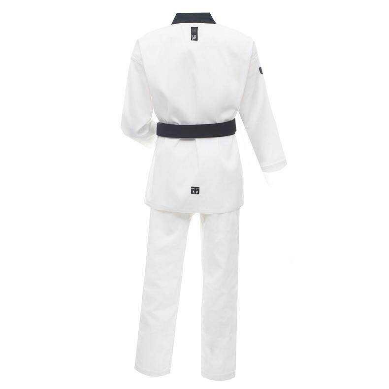 Kukkiwon WTF Uniform Korea Taekwondo Dobok with Special Fabric cooton black -v neck