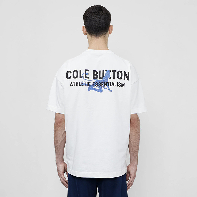 JIE6 Cole Buxton Letter Slogan CatwomanlogoPrintingCBShort SleeveTT-shirt Heavy Drop Shoulder Loose