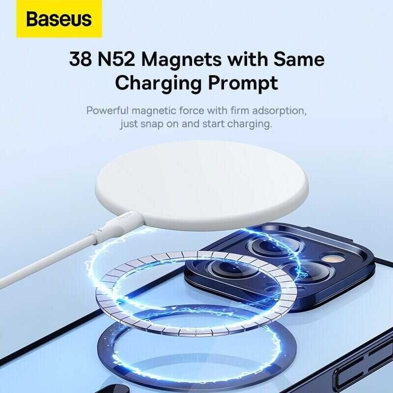 Magnetic Plating Baseus + Screen Protector For iPhone 14 Pro Max 2022 New Protective Phone Case Tra 
