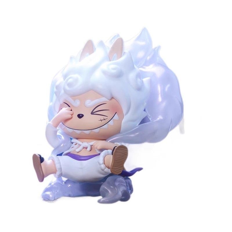 Popmart Labubu One Piece ร่วมกัน Luffy Blind Box Figure Tendy Toy Ornaments ของขวัญ