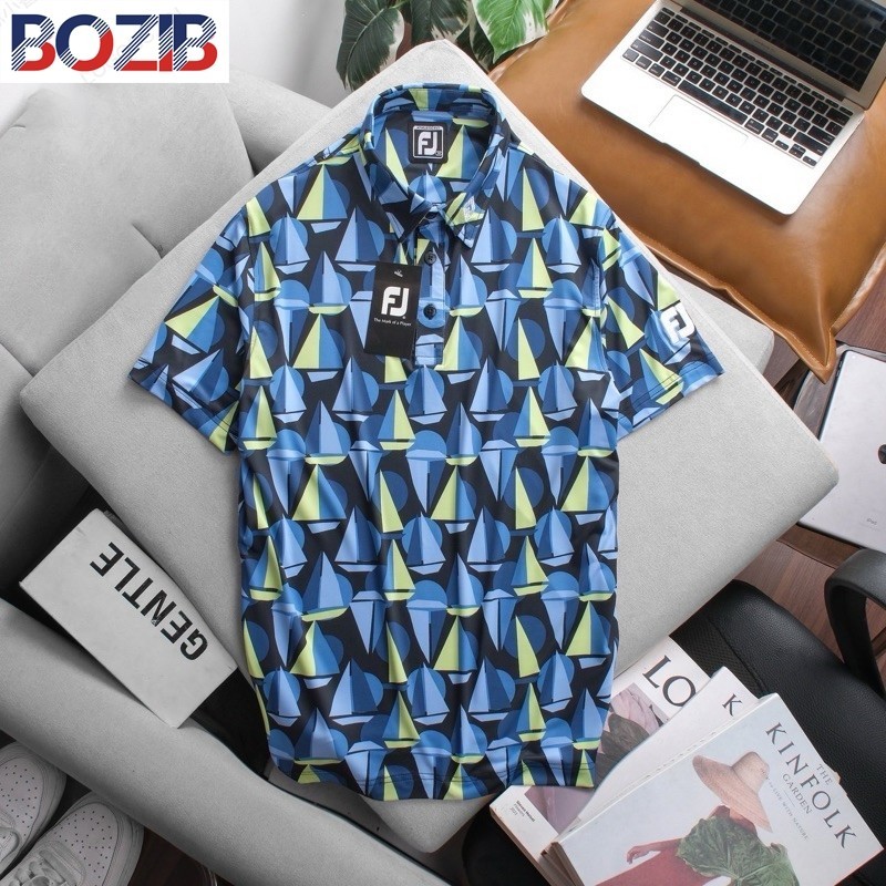 เสือโปโลผู้ชาย คอปกแขนสั้น ใส่ตีกอล์ฟ ใส่ลำลอง polo JL07 (Bozib