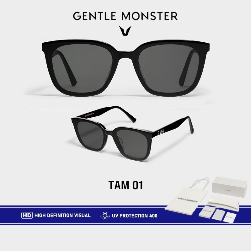 ♞,♘แท้ Gentle Monster Tam 01 แว่นกันแดดเกาหลี UNISEX ครบพร้อมกล่อง ถุงกระดาษ และกระเป๋า