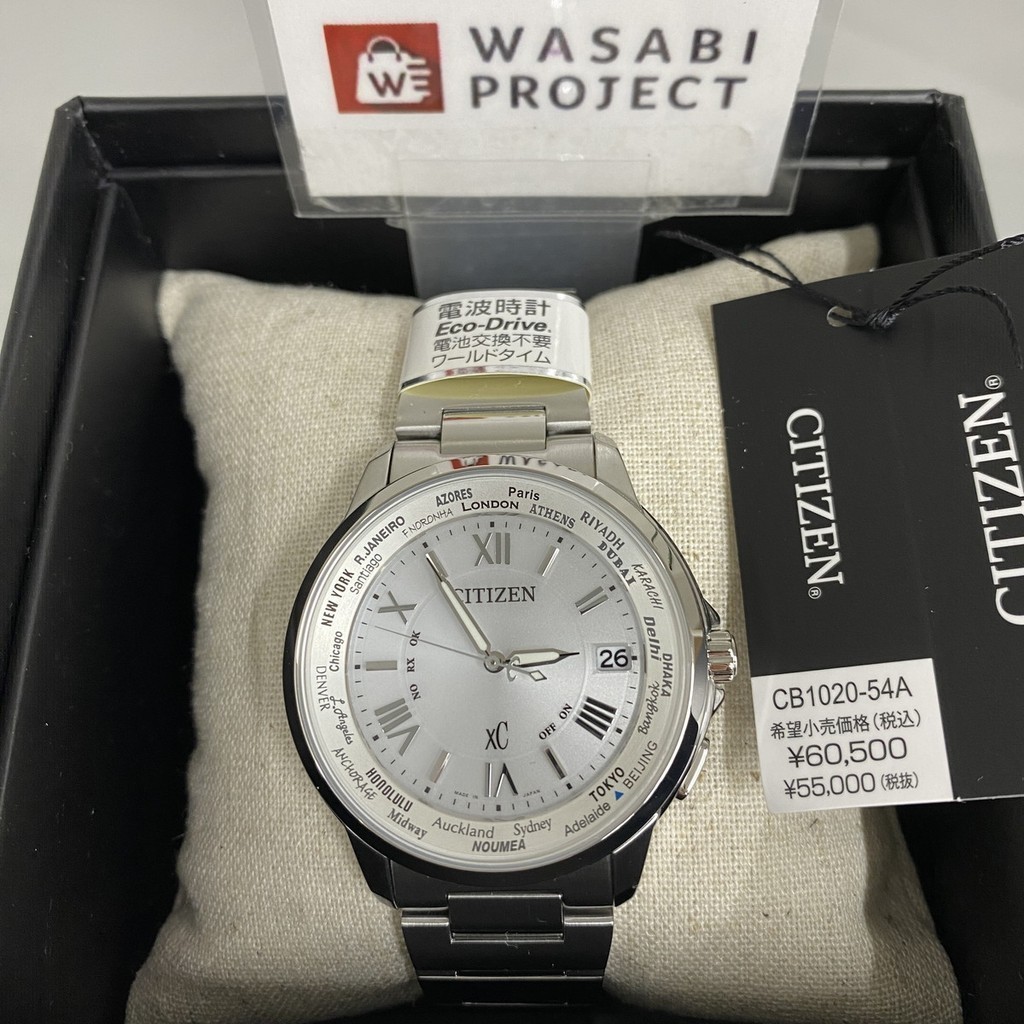 [AuthenticDirect from Japan] CITIZEN CB1020-54A Unused xC Eco Drive Sapphire glass Silver SS Men Wr