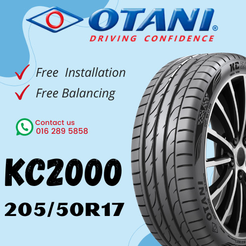 2055017 205 50 17 205/50R17 205-50-17 OTANI KC2000 รถ Tyre ยาง (ฟรี INSTALLATION)