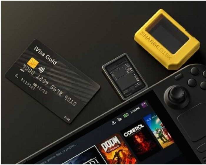 nvme sharge M.2 solid state SSD mobile hard drive m2 external box flash drive-yellow -yellow