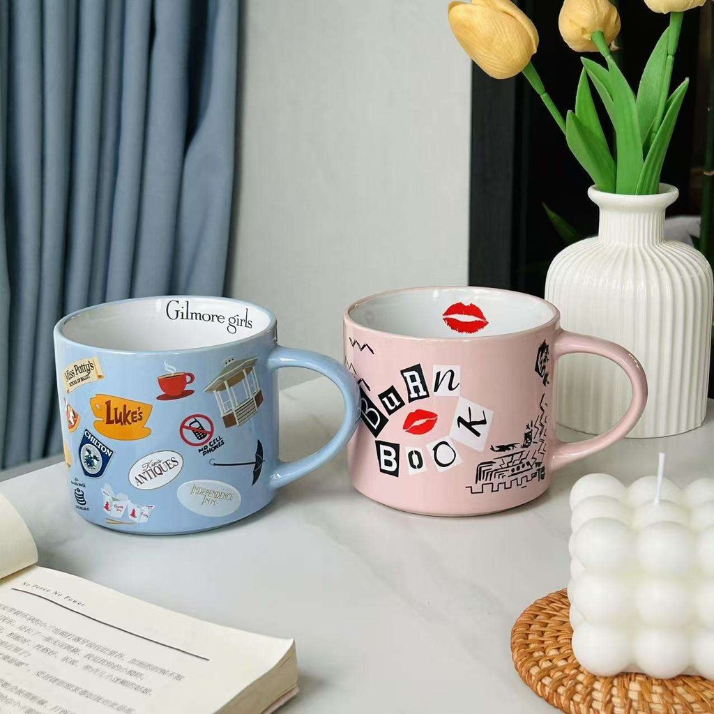💕Hot Sale💕Gilmore Girls Mug Gilmore Girls Ceramic Water Cup กาแฟถ้วยนมถ้วยอาหารเช้าถ้วย 450 มล.
