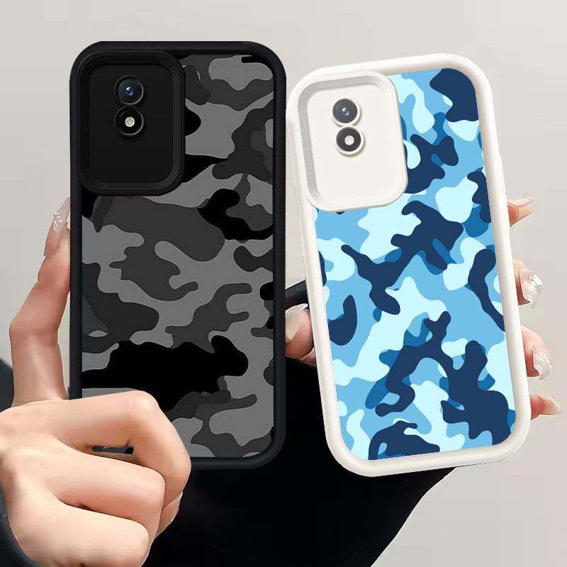 เคสสําหรับ VIVO Y02 Y02t Y02a V30 V30E Pro 5G เคสซิลิโคน H-92 ลายพราง