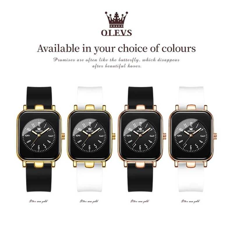 ▥ OLEVS ผู้หญิงนาฬิกาแฟชั่นที่เรียบง่ายนาฬิกาข้อมือขนาดเล็ก