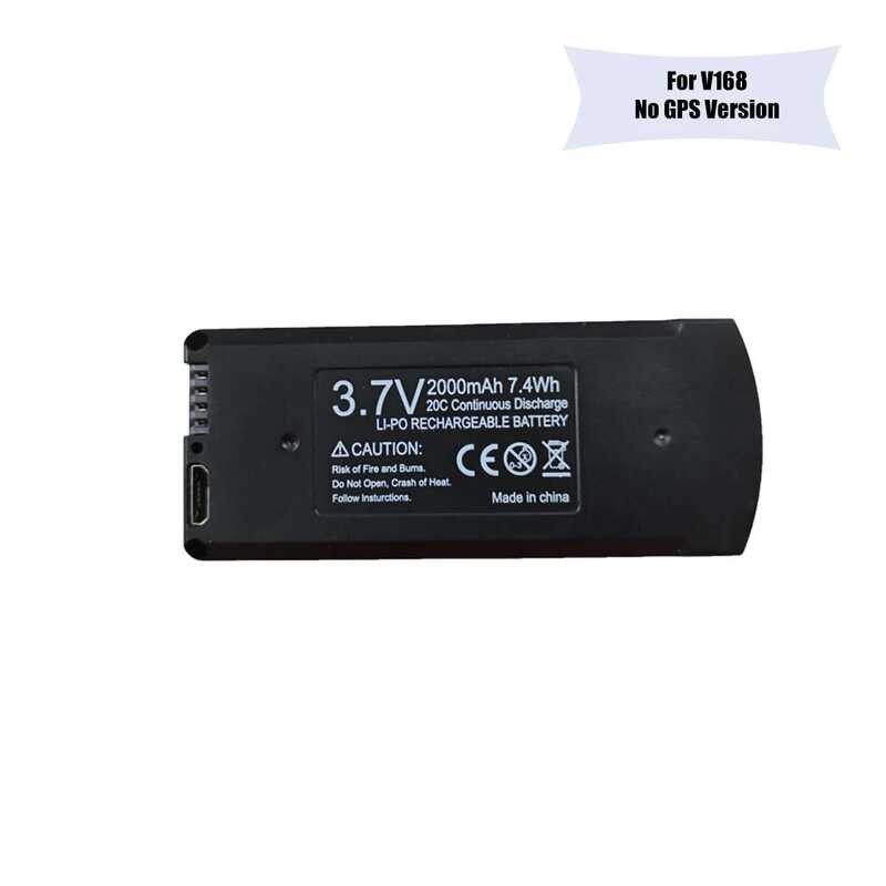 ❥ โดรน V168แบตเตอรี่7.4V 3000Mah 3.7V 2000Mah V168 PRO MAX GPS Drone ชาร์จได้ Li-Po ไฟสตูดิโอ L
