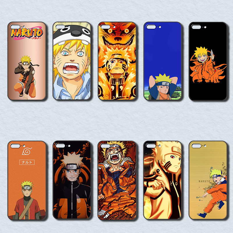 เคสโทรศัพท์สีดําแฟชั่นสําหรับ OPPO F1s F1 Plus F3 F5 F7 F9 F11 F15 Pro Naruto Uzumaki Naruto Cover