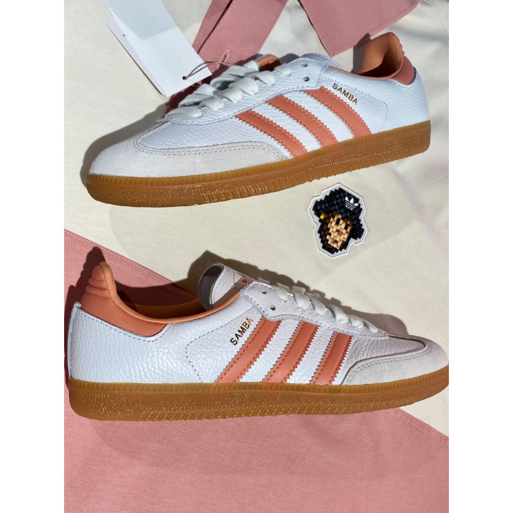 



 ♞,♘ของแท้ 100 % adidas originals Samba OG  IG5932-สีชมพูขาว