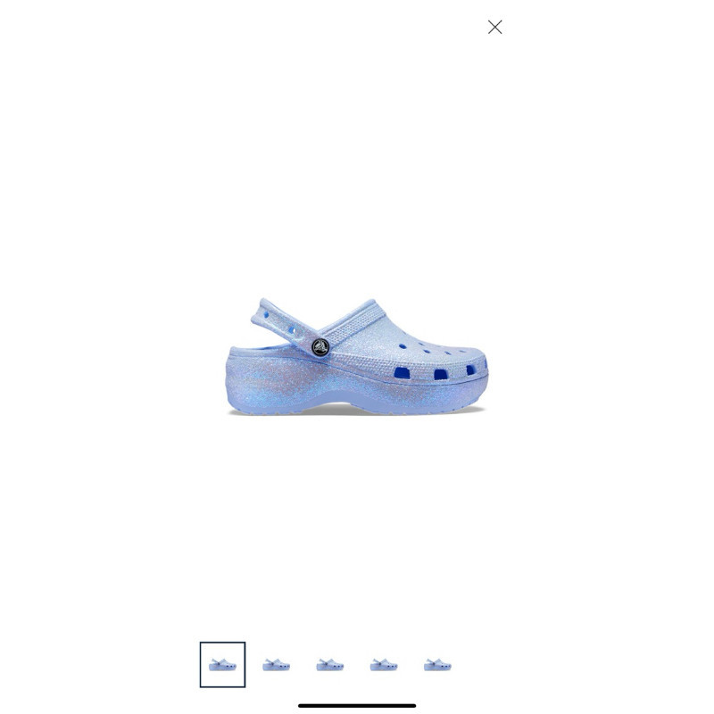 



 ♞crocs platform glitter clog size W6 สภาพดี ขายพร้อมตัวติด