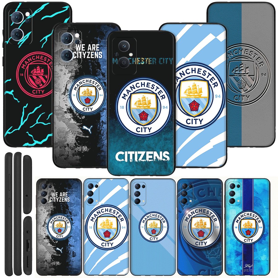 สําหรับOPPO A83 A1 A1K A5 A9 2020 A8 2019 A31 2020 A12 12S A12E League Manchester Cityฟุตบอลคลับโทรศัพท์มือถือป้องกันกรณีนุ่มกรณี