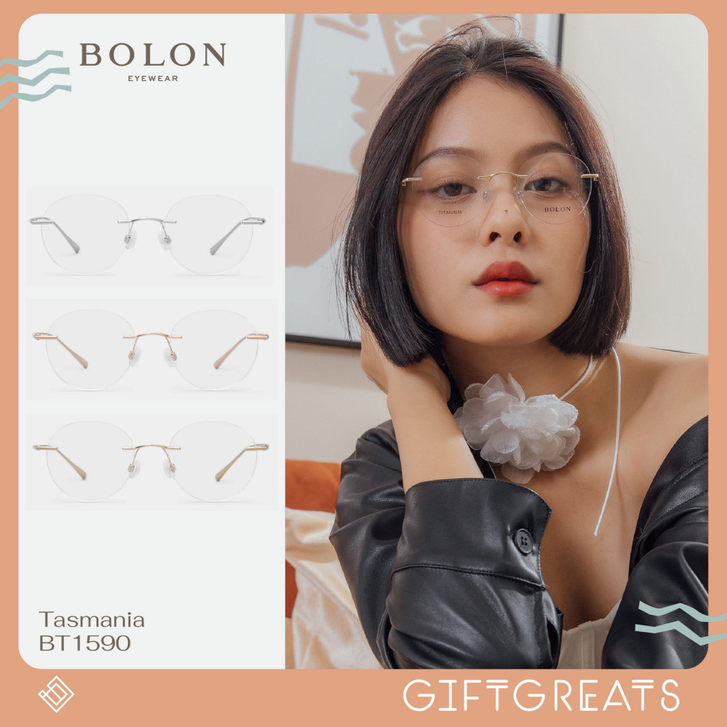 ♞,♘,♙BOLON Tasmania BT1590 (กรอบเจาะ) - SS23 Bolon Eyewear กรอบแว่นตา โบลอน giftgreats