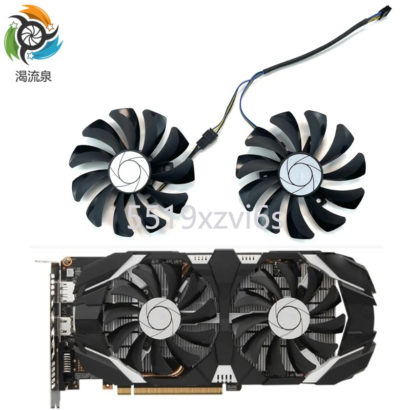 ใหม่ 2 ชิ้น/เซ็ต 85 มม.HA9010H12F-Z 4Pin GPU Cooler พัดลมสำหรับ MSI GTX 1060 OC 6G GTX 960 P106-100