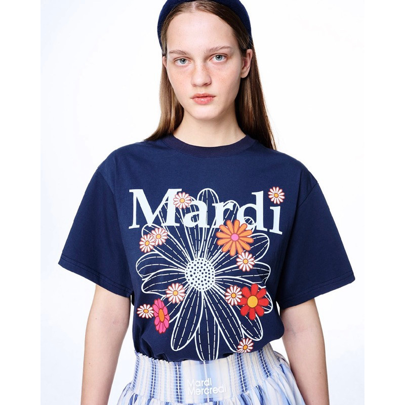 ♞,♘เสื้อ Mardi Mercredi Tshirt - Freesize ของแท้จากเกาหลี