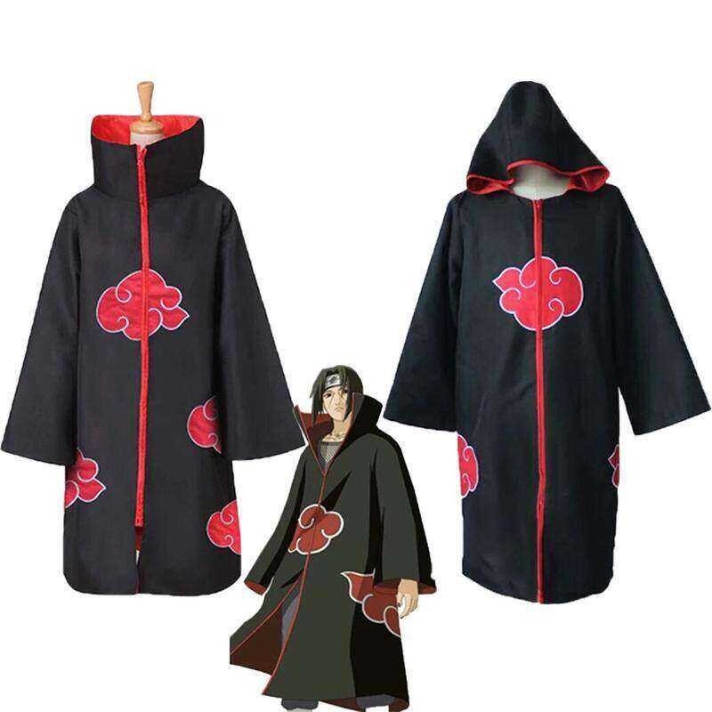 Animer Cosplay Costume Akatsuki Itachi Cloak Superior Quality Anime Convention