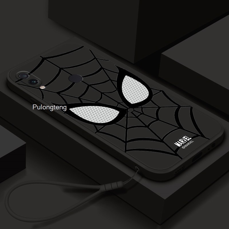 Redmi Note 7 8 9 Pro Max Note 9s Marvel Spider Man Eyes Soft Case Cover HOSTR