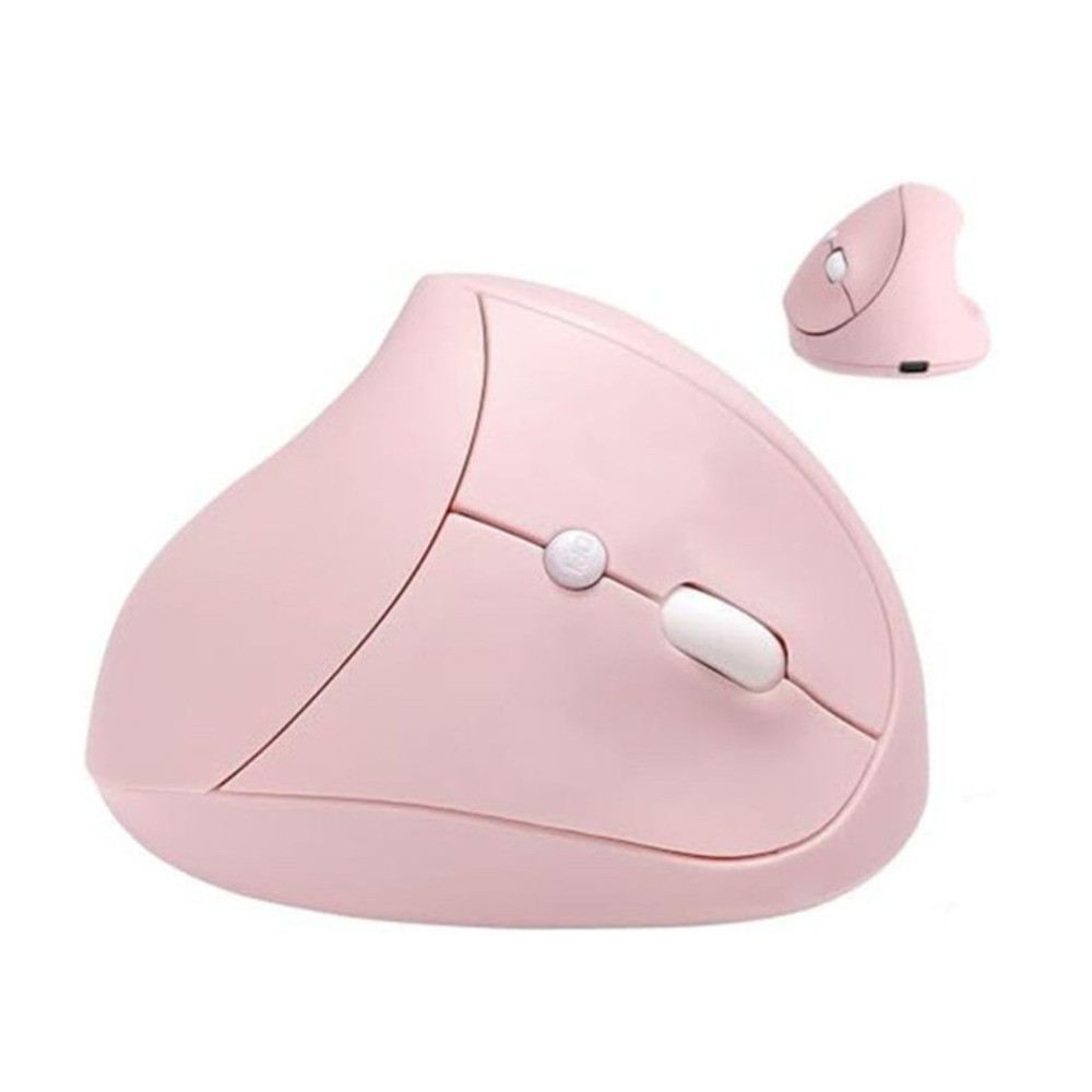 เมาส์ไร้สาย 2.4G Ergonomic แนวตั้งชาร์จเมาส์เงียบพร้อมตัวรับสัญญาณ USB 800/1200/1600DPI สําหรับแล็ปท็อปพีซี