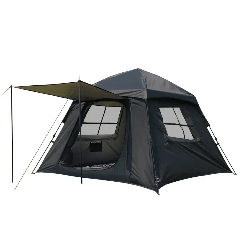 Camping Tent Outdoor Waterproof Automatic Ultralight Tent 4 Seasons Supplies Equipment for 3-4 Peopl