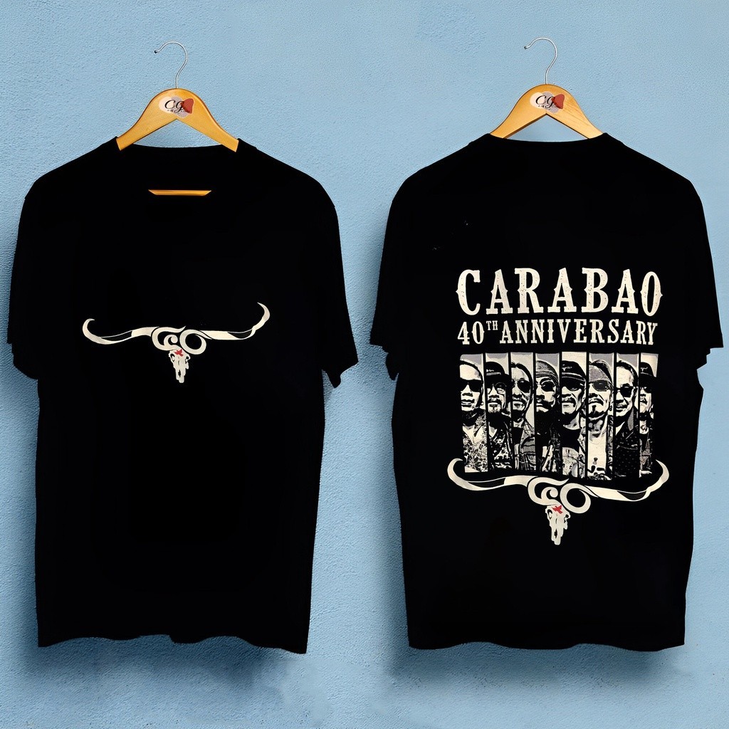 เสื้อยืดคอกลมแขนสั้นพิมพ์ลาย 40 ปี วงคาราบาว/Carabao Band 40th Anniversary t shirt S-5XL