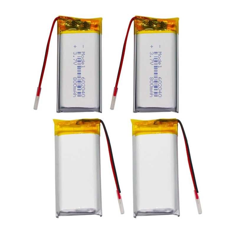 ➧ 3.7V 602040 800Mah แบตเตอรี่แบบชาร์จไฟได้ Li-Ion Po Li-Polymer สำหรั Li-lymer