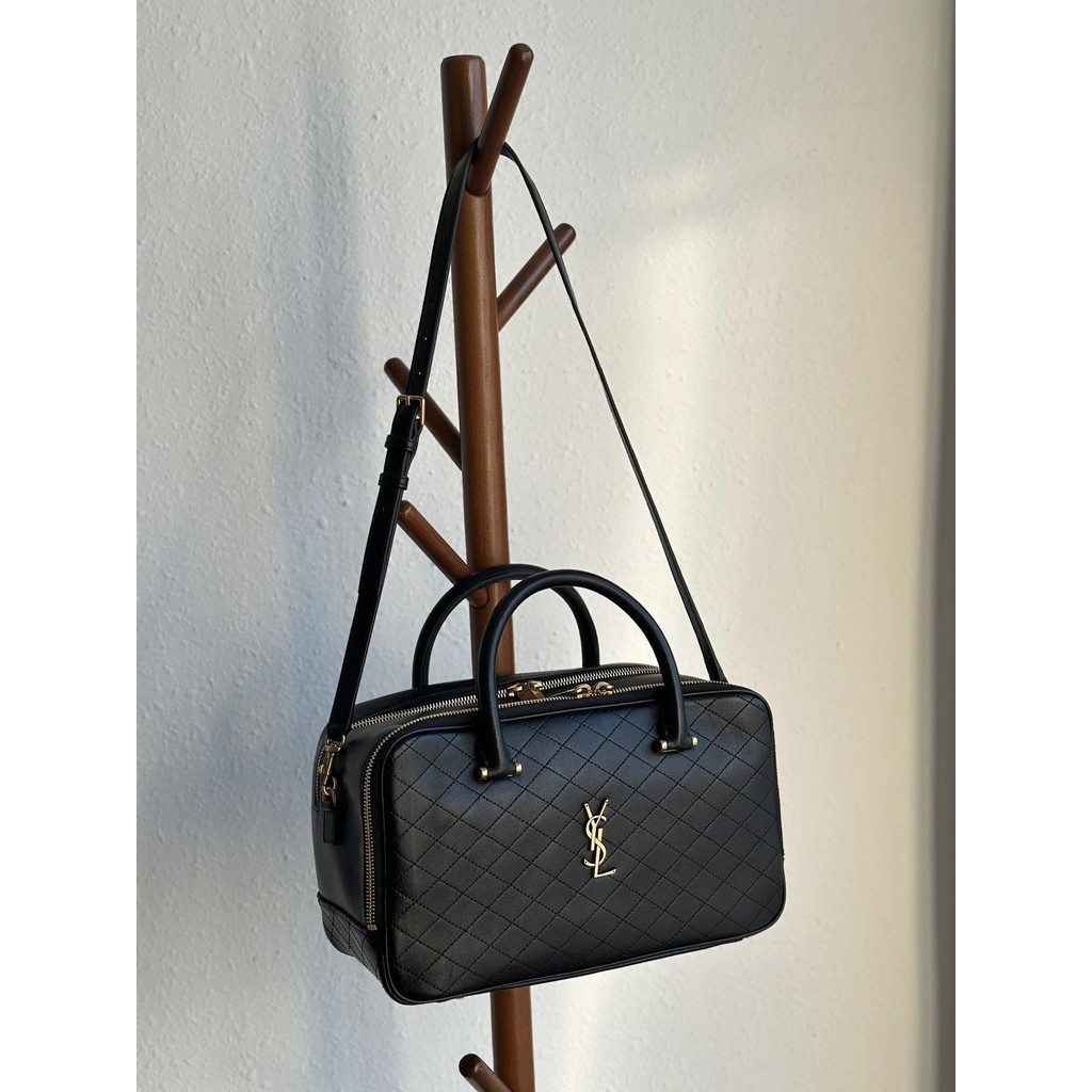 [ONE] Ys1liya กระเป๋าสะพายไหล่ หนังเทียม ลายเพชร สีดํา เข้ากับทุกการแต่งกาย แฟชั่นสําหรับผู้หญิง