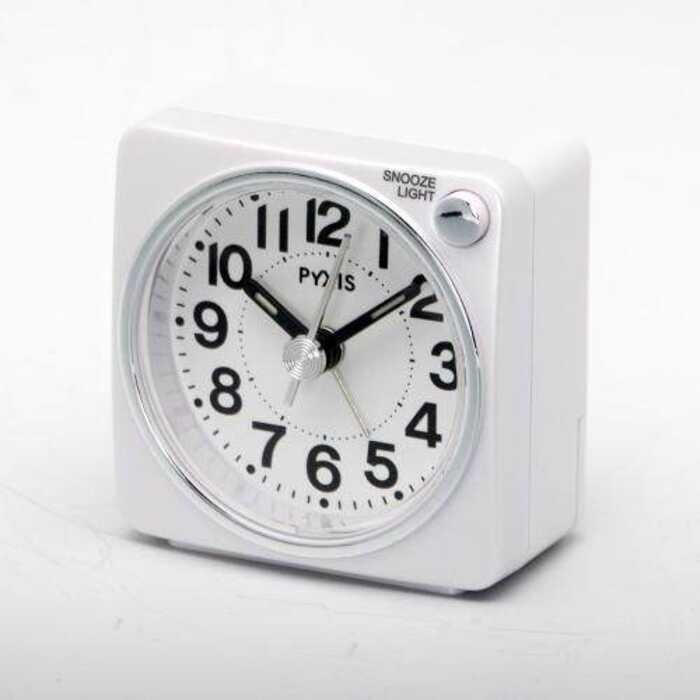 นาฬิกานาฬิกาปลุก Seiko Analog PYXIS Pyxis สีขาว Pearl NR437W SEIKO