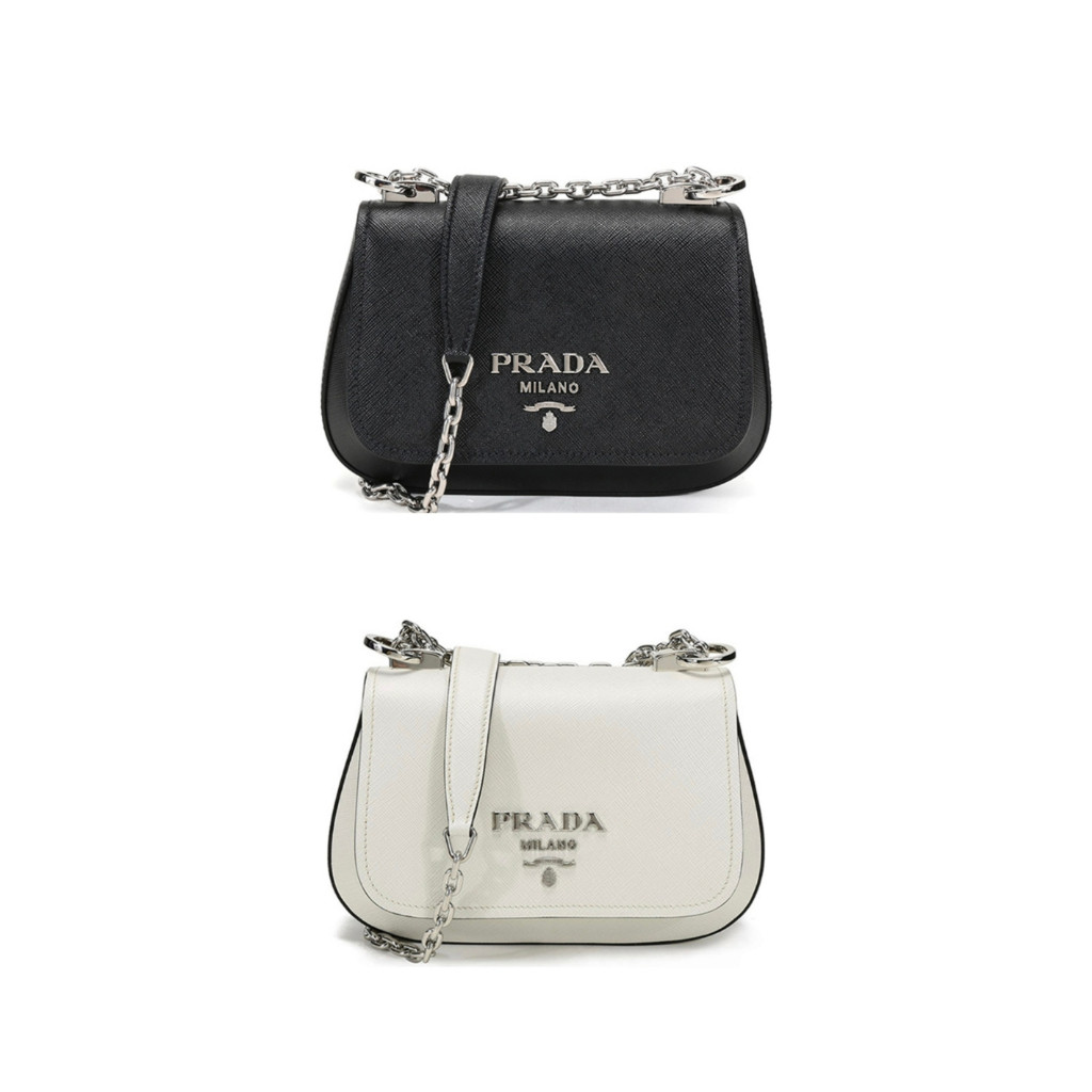 แท้ 100%/PRADA/กระเป๋าผู้หญิง/กระเป๋าสะพาย/กระเป๋าสะพายข้าง