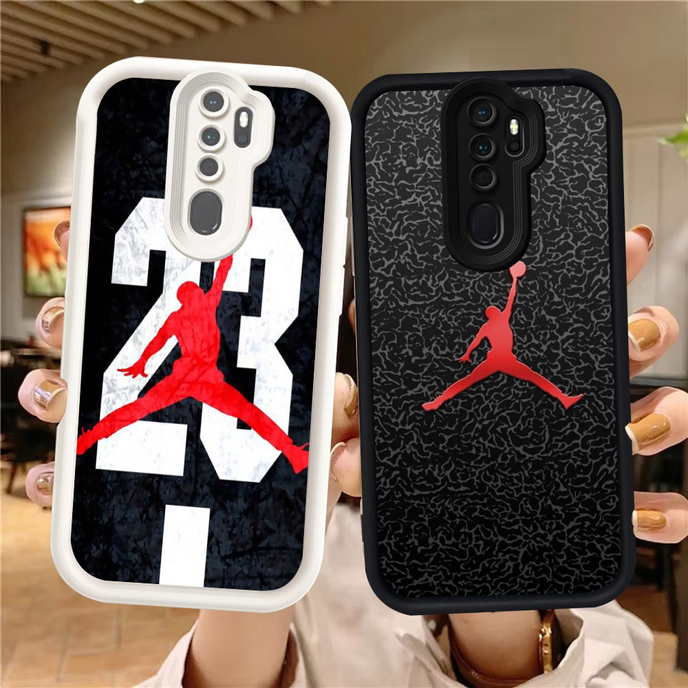 Z-39 J-jordan โลโก้สีขาวสีดําสําหรับ OPPO F11 Pro A5 A9 2020 2Z 2F กรณี