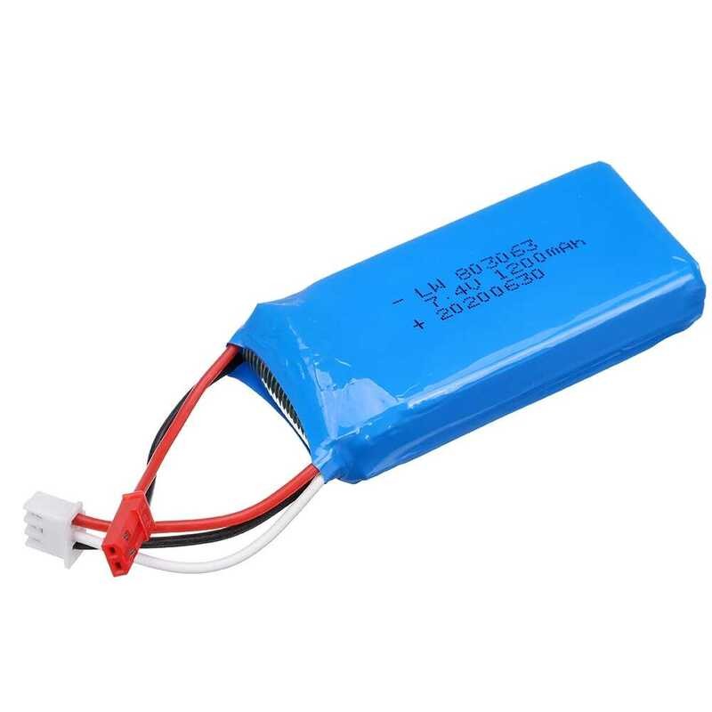 ❥ 7.4V 1200Mah Lipo/Usb Charger สําหรับ Wltoys V353 V666 RC Quadrocopter X6 H16 V 1200 Mah 2S 7