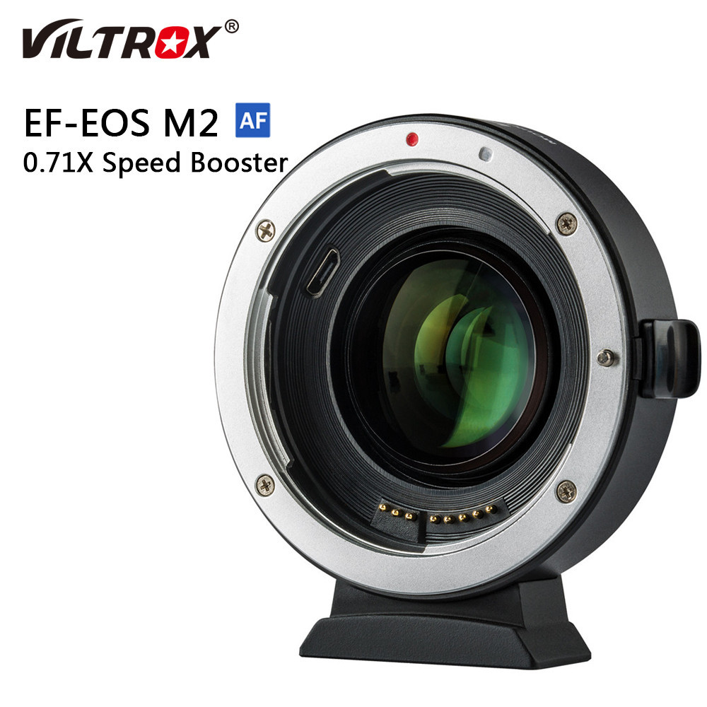 Viltrox EF-EOS M2 EF-M แหวนอะแดปเตอร์เลนส์ 0.71X ตัวลดความเร็วโฟกัส AF สําหรับกล้อง Canon EF เป็น EOS M M6 M3 M5 M50