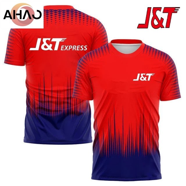 เสื้อยืด J&t Express Red Sublimation / Aa Baju J&t Red Microfiber Big Plus Size / เสื้อ J&t