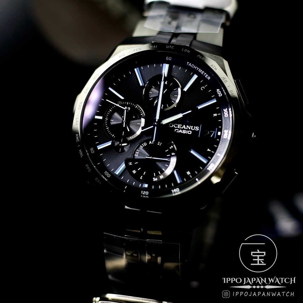 Jdm Watch Casio Oceanus Limited Edition นาฬิกาข้อมือไทเทเนียม Eco-Drive Sapphire กันน้ํา สําหรับผู้