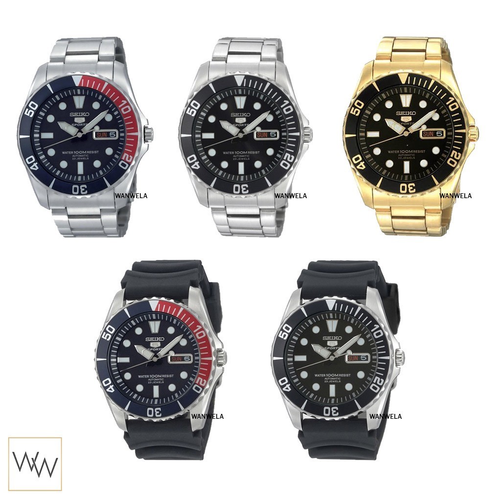 ♞,♘ของแท้ นาฬิกาข้อมือ Seiko Submariner Automatic 100 M (SNZF15K1 / SNZF17K1 / SNZF15J1 / SNZF22J1