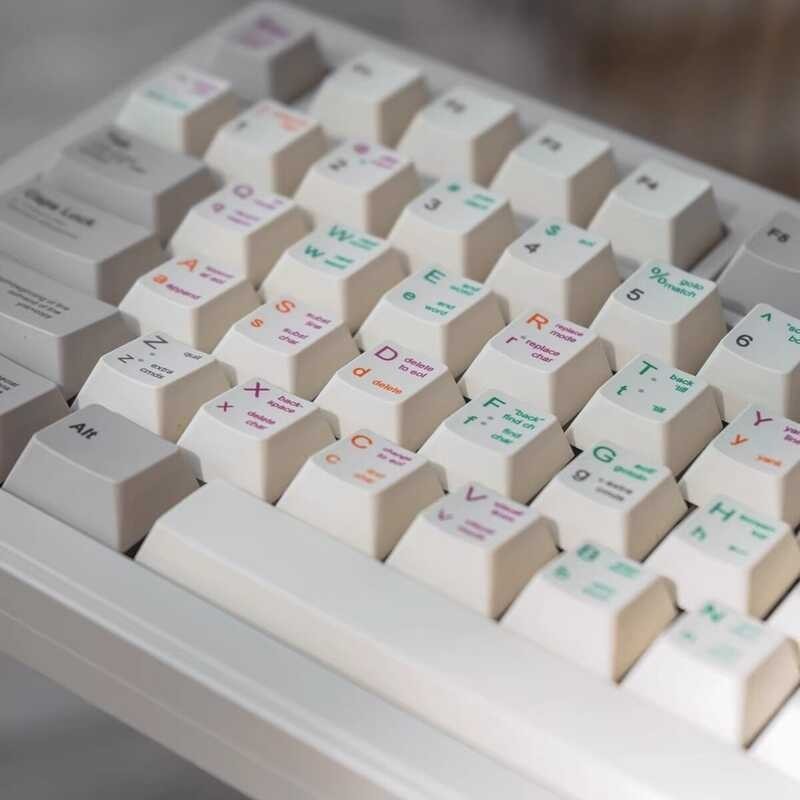 Programmer 【Keycap Only】Retro Keycap 143 Keys Profile PBT Sublimation For Cherry MX Mechanical Ke
