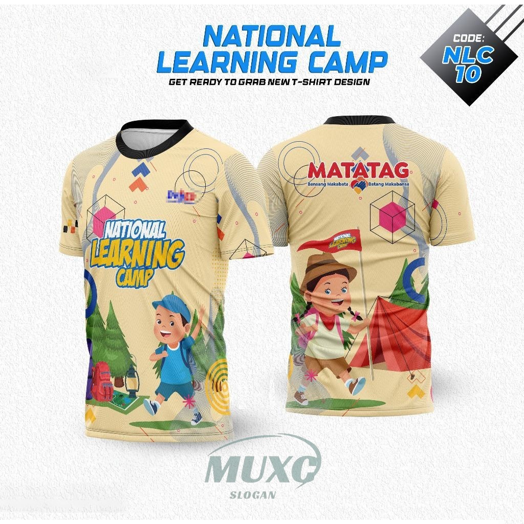 NATIONAL LEARNING CAMP เสื้อยืด FULL SUBLIMATION TSHIRT สําหรับผู้ชายและผู้หญิง