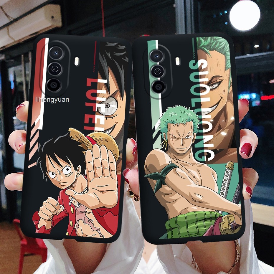 One Piece Huawei Nova Y70 Y71 Nova Y70 Plus 4G เคสสีดําซิลิโคนอ่อนนุ่มอะนิเมะแนวโน้มการออกแบบใหม่ยอด