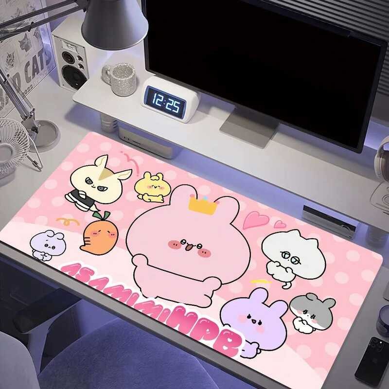 น่ารัก A-Asamimichan การ์ตูนแผ่นรองเมาส์คอมพิวเตอร์แล็ปท็อปเล่นเกมสํานักงานข้อมือยามไม่ลื่นแป้นพิมพ์ Pad